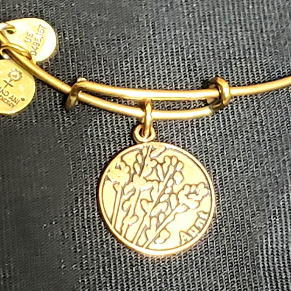 Alex & Ani "Aunt" Rose Goldtone Bracelet - Picture 5 of 9
